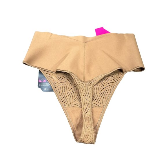 Maidenform Women's Size Large Shaper Thong Firm Control Beige New With Tags - Picture 2 of 11